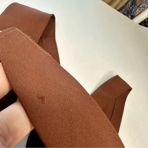 Vintage BOY SCOUTS OF AMERICA Official Branded Brown Necktie Tie - Picture 4 of 7